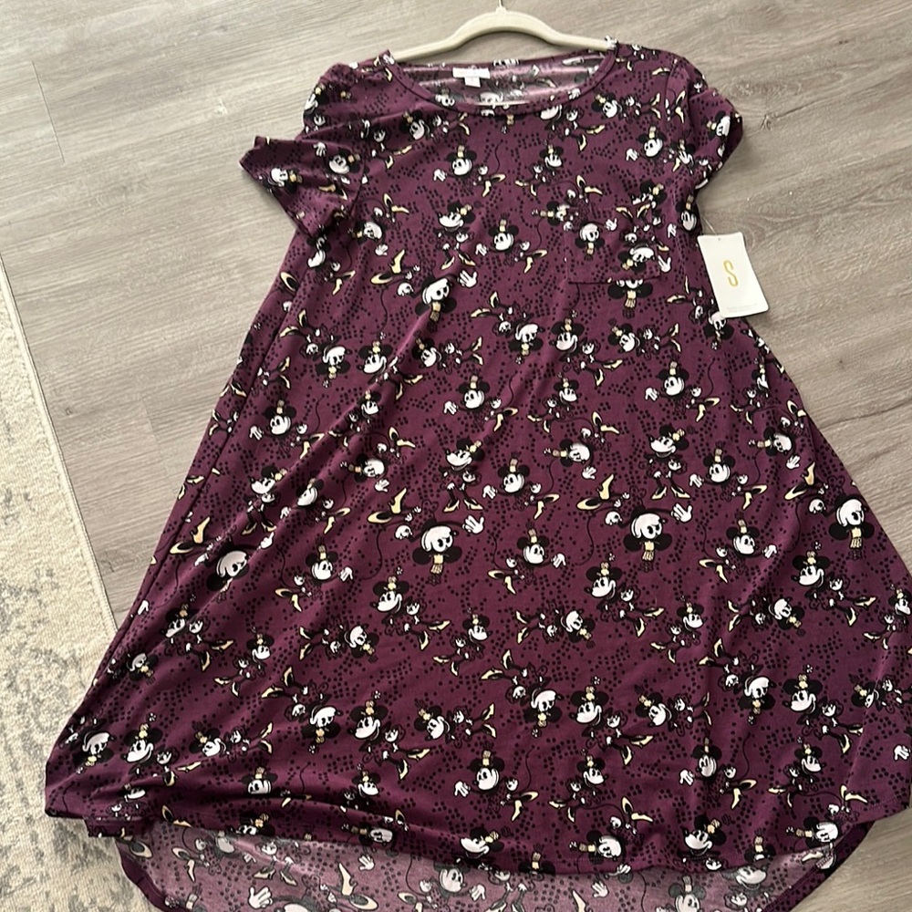LuLaRoe Purple Minnie Mouse Dress